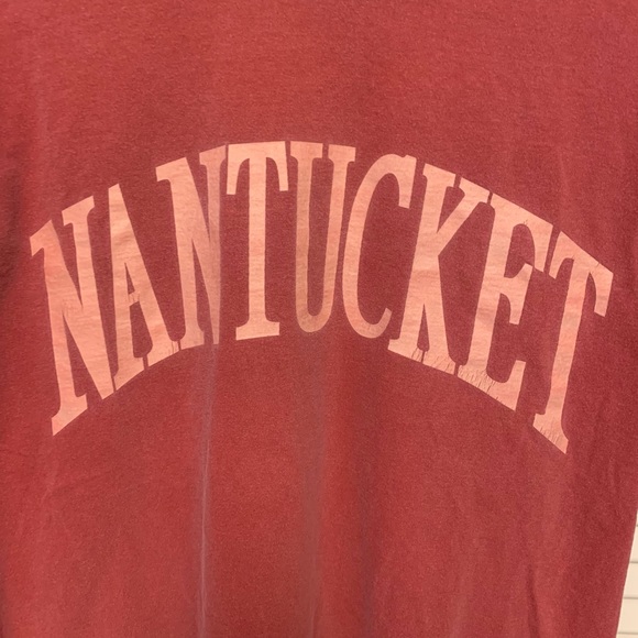 Nantucket red 100% cotton t-shirt - Picture 2 of 3
